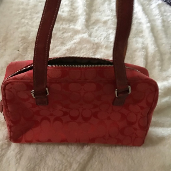 Coach Bags Red Classic Coach Logo Bag Poshmark